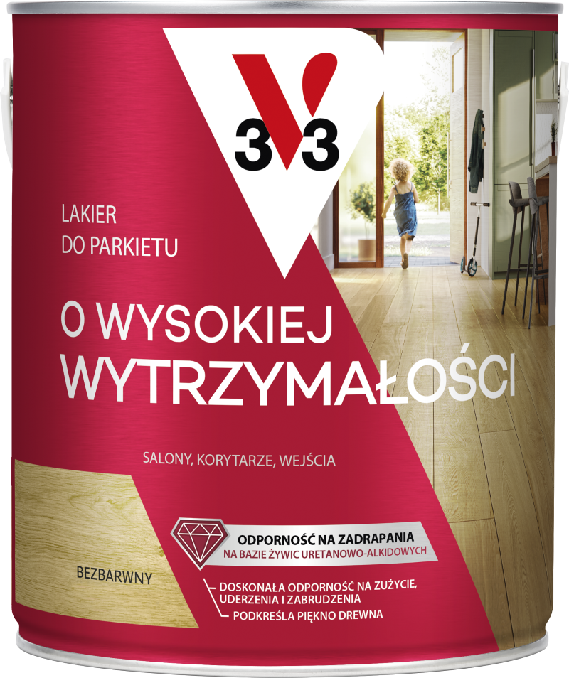 Lakier do parkietu o wysokiej wytrzymałości